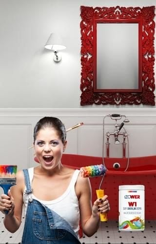 W1 ile Banyo Boya